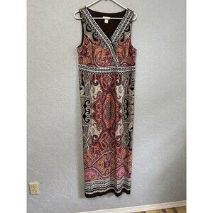 CJ Banks Size 1X Jersey Maxi Dress J13